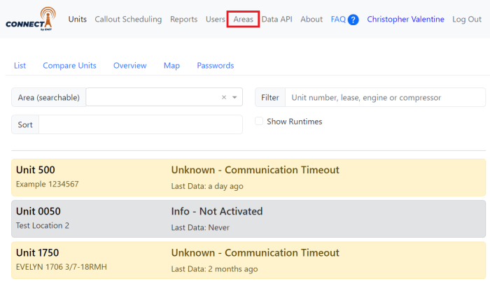 Image showing where to edit the config change contacts list